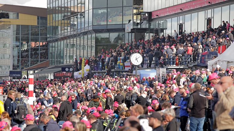 Den 5 december släpps alla entrébiljetter och utvalda restaurangpaket till Elitloppet 2023. Foto: Solvalla