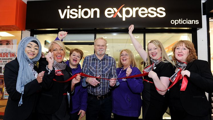 Local Stroke Survivor Officially Opens Vision Express Store