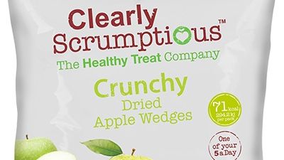 Clearly Scrumptious Crunchy dried Apple Wedges, 20 g