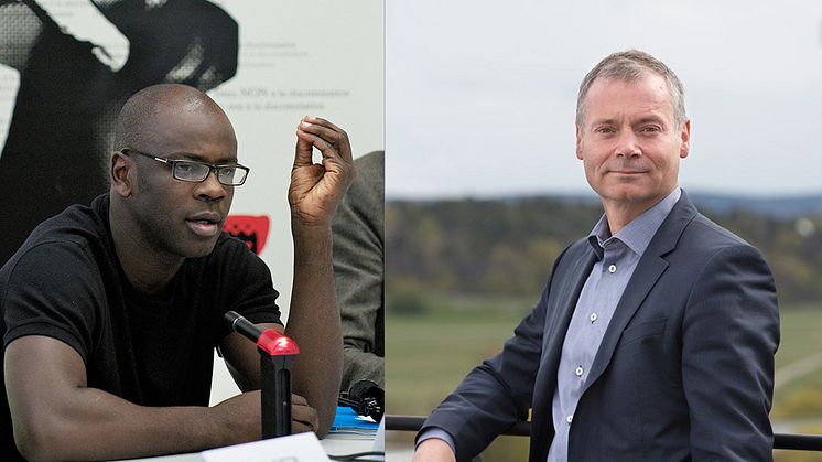 Lilian Thuram och Johan Kuylenstierna. Foto: Conseil de l'Europe och SEI/Thorleif Robertsson.