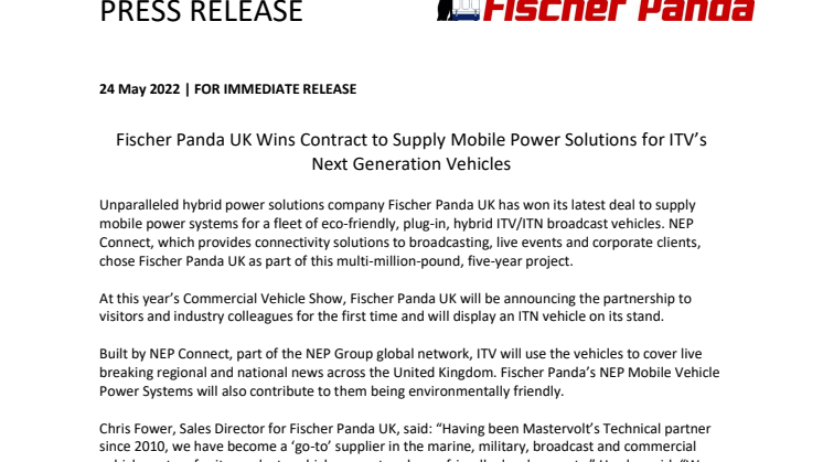 Fischer Panda UK_ITN__NEP_Vehicles_Contract_Win_Final.pdf