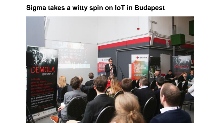 Sigma takes a witty spin on IoT in Budapest
