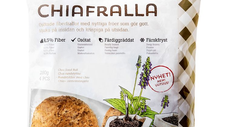 Fria Rundstykker med Chia glutenfri melkefri