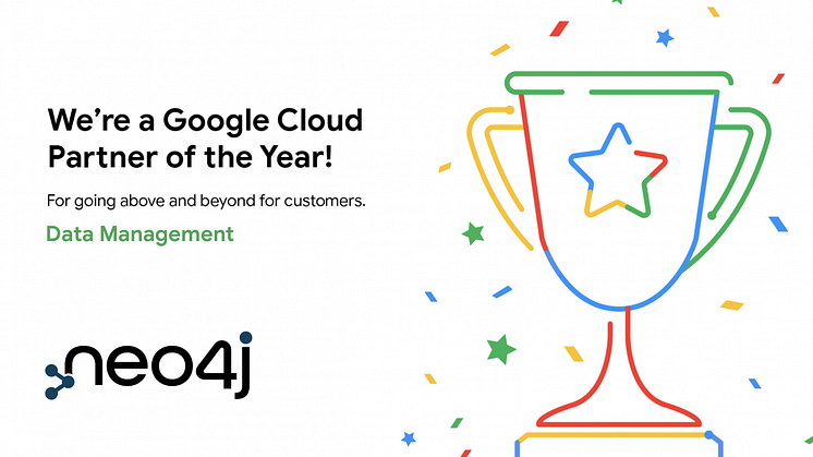 Neo4j vinner utmärkelsen Google Cloud 'Technology Partner of the Year'.