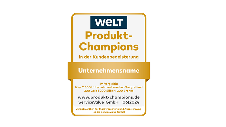 Auszeichnungen für die „Produkt-Champions 2024“