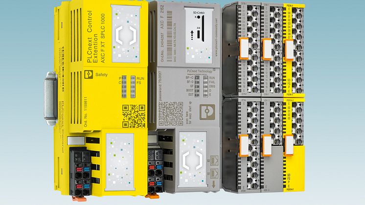 Left-alignable extension system makes it easy to customise PLCnext Control devices to changed demands 