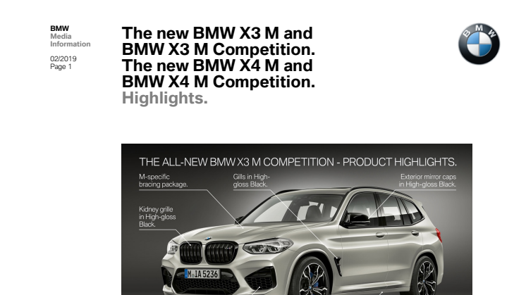 BMW X3 M og BMW X4 M - Highlights