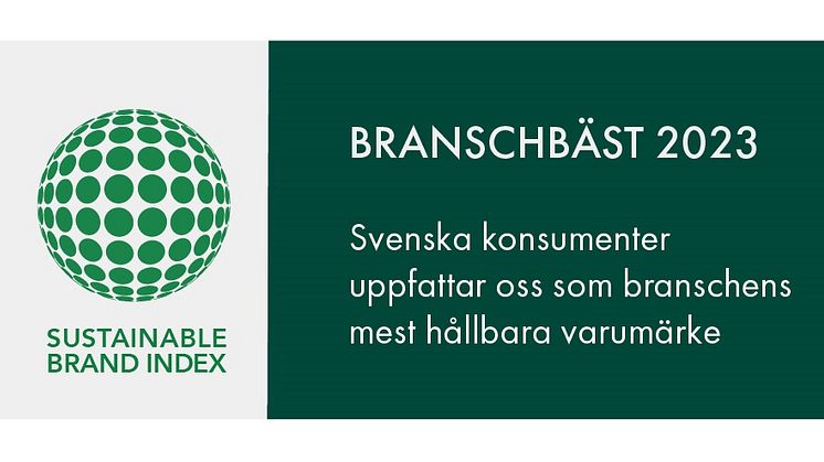 När svenska konsumenter rankar Sveriges mest hållbara varumärken 2023 hamnar OKQ8 i topp inom kategorin drivmedel i Europas största varumärkesstudie om hållbarhet Sustainable Brand Index™