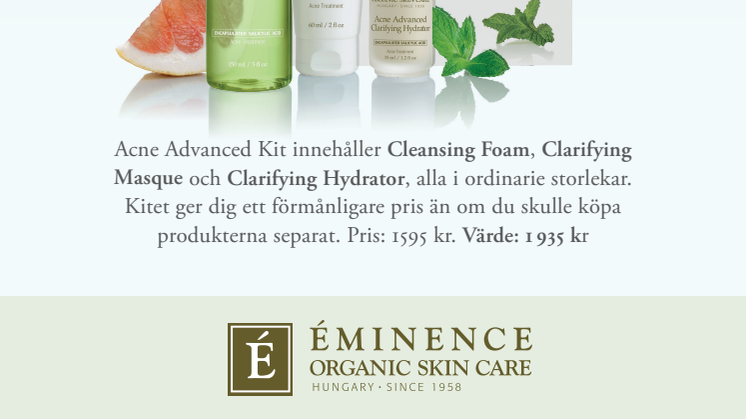 Acne Advanced Kit Kit med komplett hudvård för dig med acne