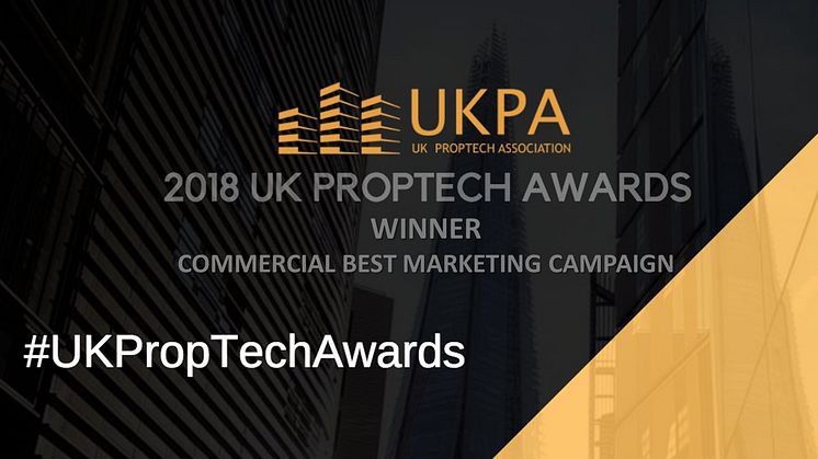 Datscha awarded for "Best Marketing Campaign 2018" at the UK PropTech Awards.