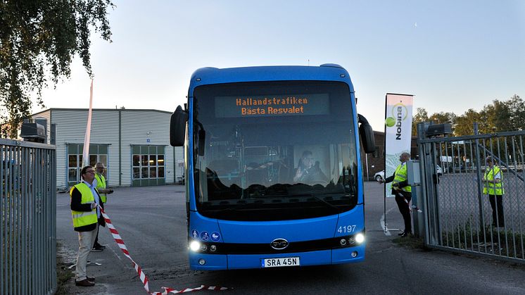 Invigningen av våra nya bussar den 15 juni 2020. 