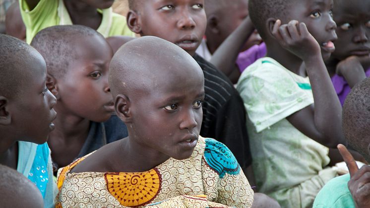 Sydsudan skolbarn i KajoKeji