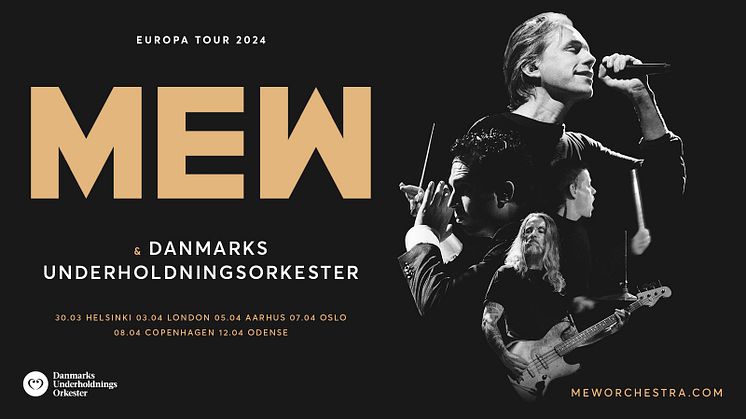 Mew og Danmarks Underholdningsorkester tager på Nordeuropæisk turné