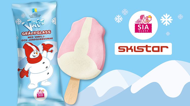 SIA Glass och SkiStar i samarbete: Barnens favoritsnögubbe Valle blir glass