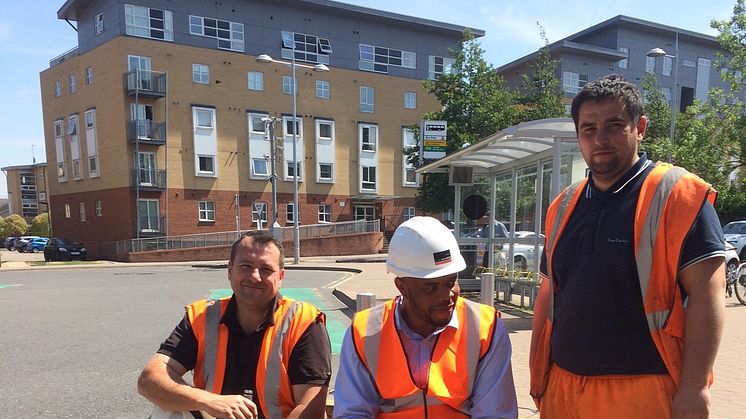 Contractors at Elstree & Borehamwood station