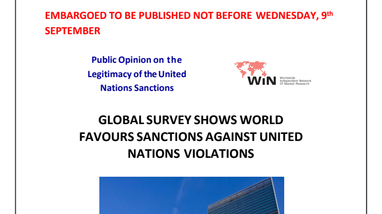 UN Global Press Release