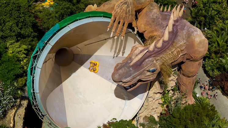 Dragon-sklien er bare én av mange spennende og innovative attraksjoner i Siam parken på Tenerife.