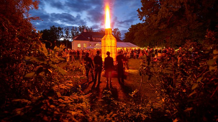 Brændingsskulptur på Guldagergaard. Foto: Sylvain Deleu