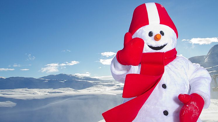 Snögubben Valle flyttar in i Sälen, Åre, Vemdalen, Trysil och Hemsedal