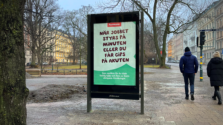 Kommunal lyfter fram sina försäkringar i ny kampanj framtagen av +1