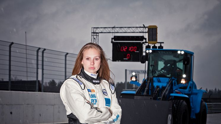 Karin Olsson - pilot på Volvo L60G PCP (Performance Concept Prototype)