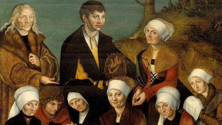 Lucas Cranach d.ä.,hans skola, Kristi begråtande. Foto: Nationalmuseum.