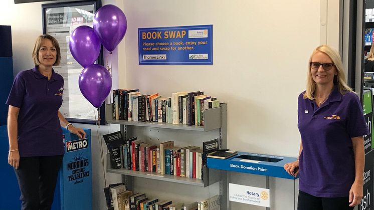 A new book swap scheme has been launched at Elstree and Borehamwood station - more images available to download below