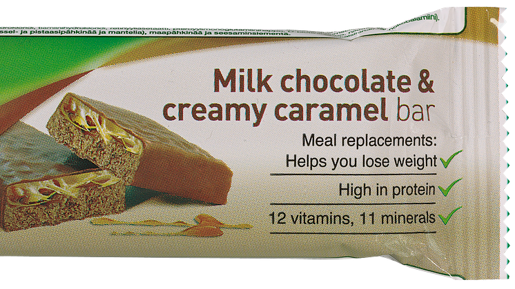 Nutrilett Milk Chocolate & Creamy Caramel -ateriankorvikepatukka