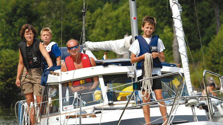 Göta kanal lockar barnfamiljer