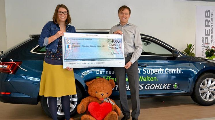 Bärenherz erhält Spende vom Autohaus Gohlke zum 25. Betriebsjubiläum 