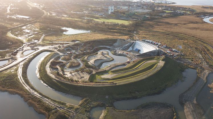 Lige nu rejser Naturkraft sig fra en mark uden for Ringkøbing. Foto: Bjørn Ellermand