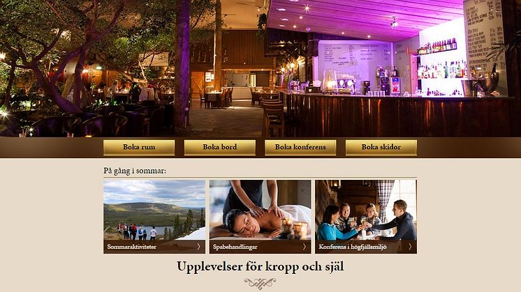 Storhogna Högfjällshotell & Spa lanserar ny hemsida!