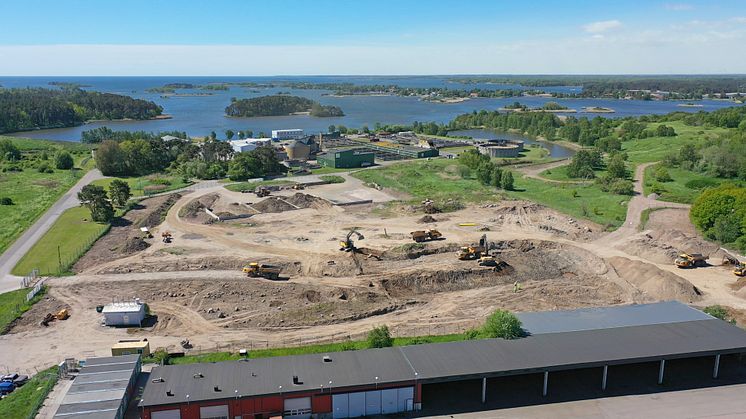 Det nya kretsloppsverket i Kalmar ska byggas i anslutning till det befintliga avloppsreningsverket.