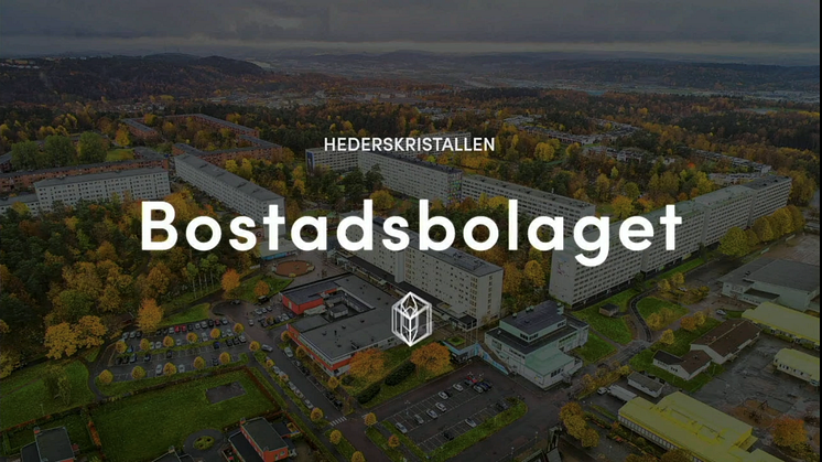 Bostadsbolaget tilldelas årets Hederskristall