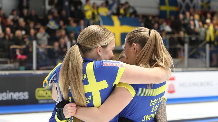Damernas vinst under Curling-EM i Helsingborg i november 2019