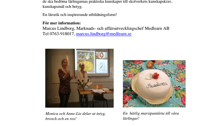 En glädjens dag för Medlearns lärlingselever i Stockholm