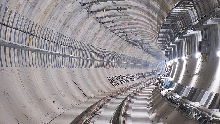 The airport link runs through an 8km tunnel