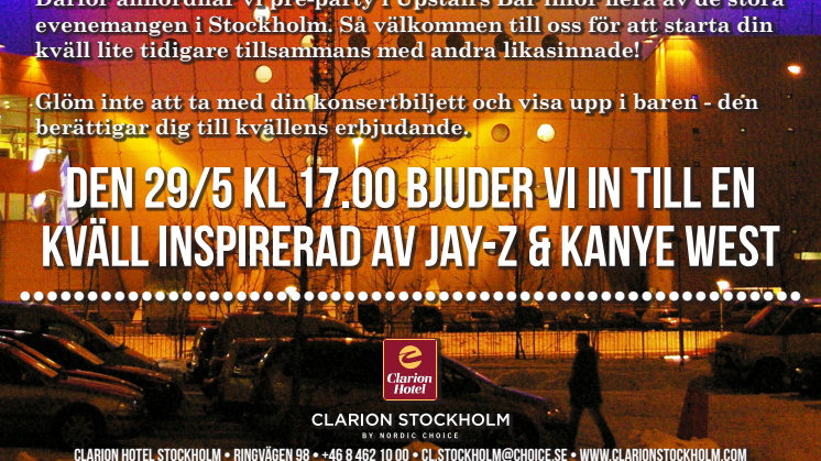 Jay-Z & Kanye West på Clarion Hotel Stockholm