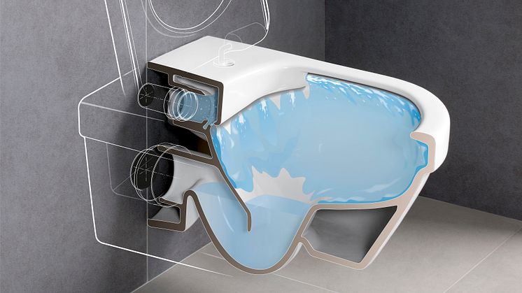 Hygienic Flush - genomskärning funktion
