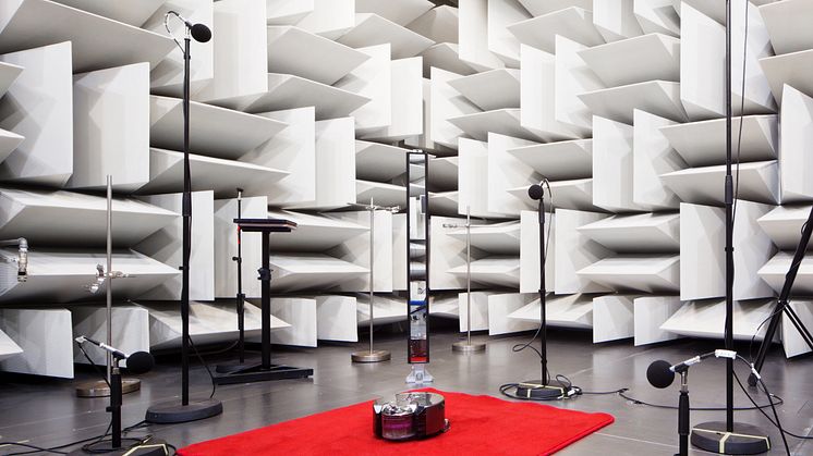 Inside Dyson research & development lab - acoustic chamber