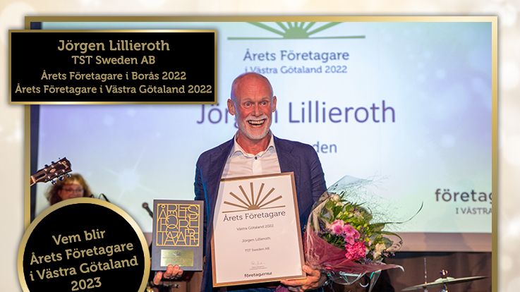 Jörgen Lillieroth från Borås blev Årets Företagare i Västra Götaland 2022. Vem vinner i år?