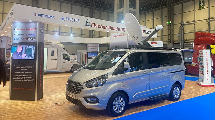 Fischer Panda UK displays eco-friendly, plug-in, hybrid ITV broadcast vehicle at the Commercial Vehicle Show 2022