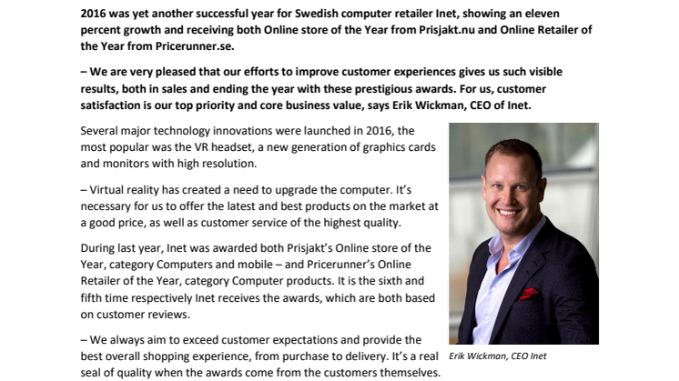 Customer awards and solid growth on declining market