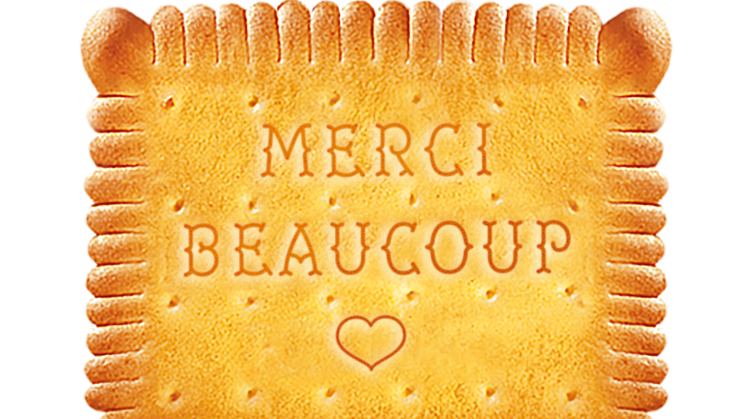 Edition "Merci Beaucoup" du Véritable Petit Beurre de LU