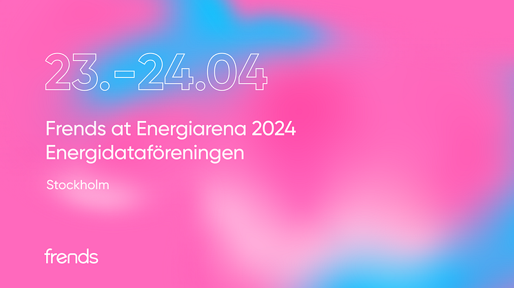 Frends deltar i Energiarena 2024 av Energidataföreningen.