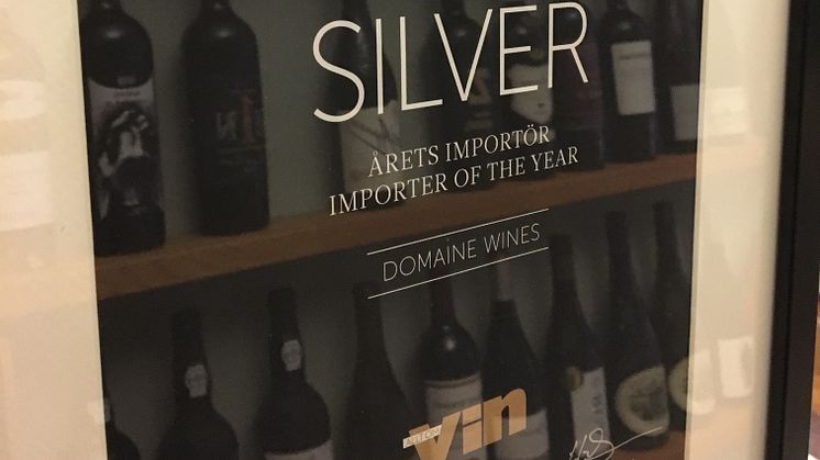 ​SILVER till DOMAINE WINES i kategorin för Årets Importör 2016