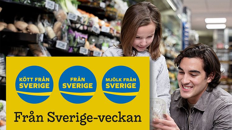 ​"Handla utmärkt!" är temat för Från Sverige-veckan den 3-11 oktober. Från Sverige-märkta råvaror, livsmedel och växter skyltas upp i butiker över hela Sverige.