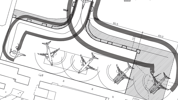 Skellefteå Airport investerar i större uppställningsplattan för flygplan