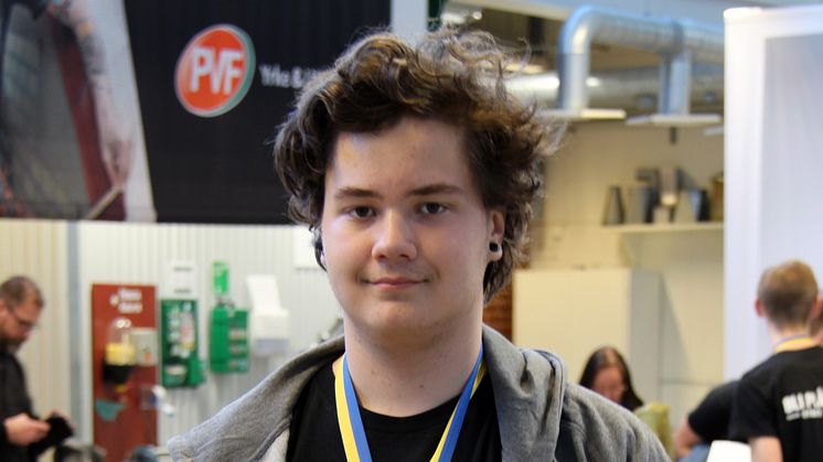 Bronsmedaljör Alexander Bech från Hahrska gymnasiet i Västerås