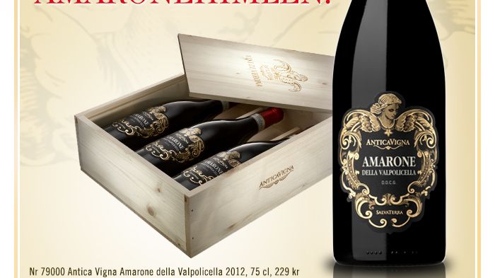 Antica Vigna Amarone - premiär för en ny stjärna!